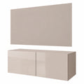Lookway TV-Schrank 100 cm in Kaschmir Hochglanz mit optionaler LED-Beleuchtung