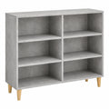 vidaXL Sideboard Kommode Betongrau 103,5x35x70 cm Holz