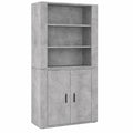 Moderner Highboard-Sideboard aus Beton Grau für Wohnzimmer und Büro