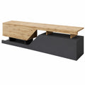 Multifunktions-TV-Schrank 160x35x47 cm, Wotan Eiche/Grau, ideal für Wohnzimmer & Schlafzimmer