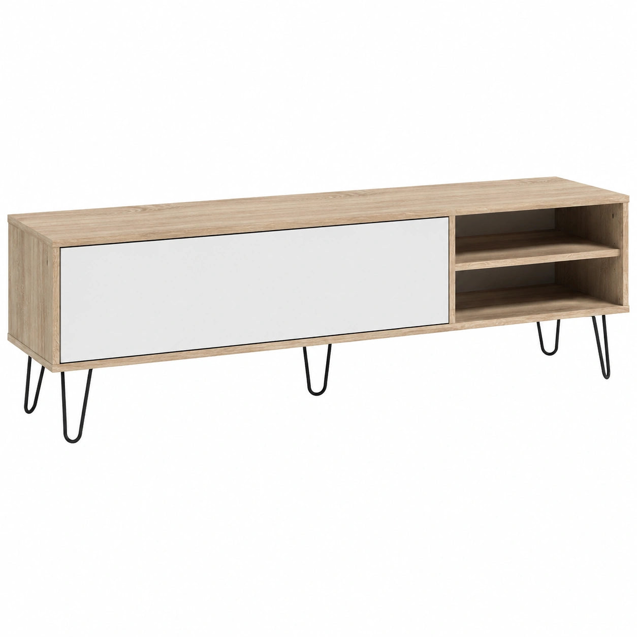 Temahome AERO TV-Schrank aus natürlicher Eiche, 43,5 x 165 x 40 cm
