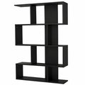 Temahome Samuel B2 TV-Schrank, Holzfurnier, Schwarz, 89x25x165 cm