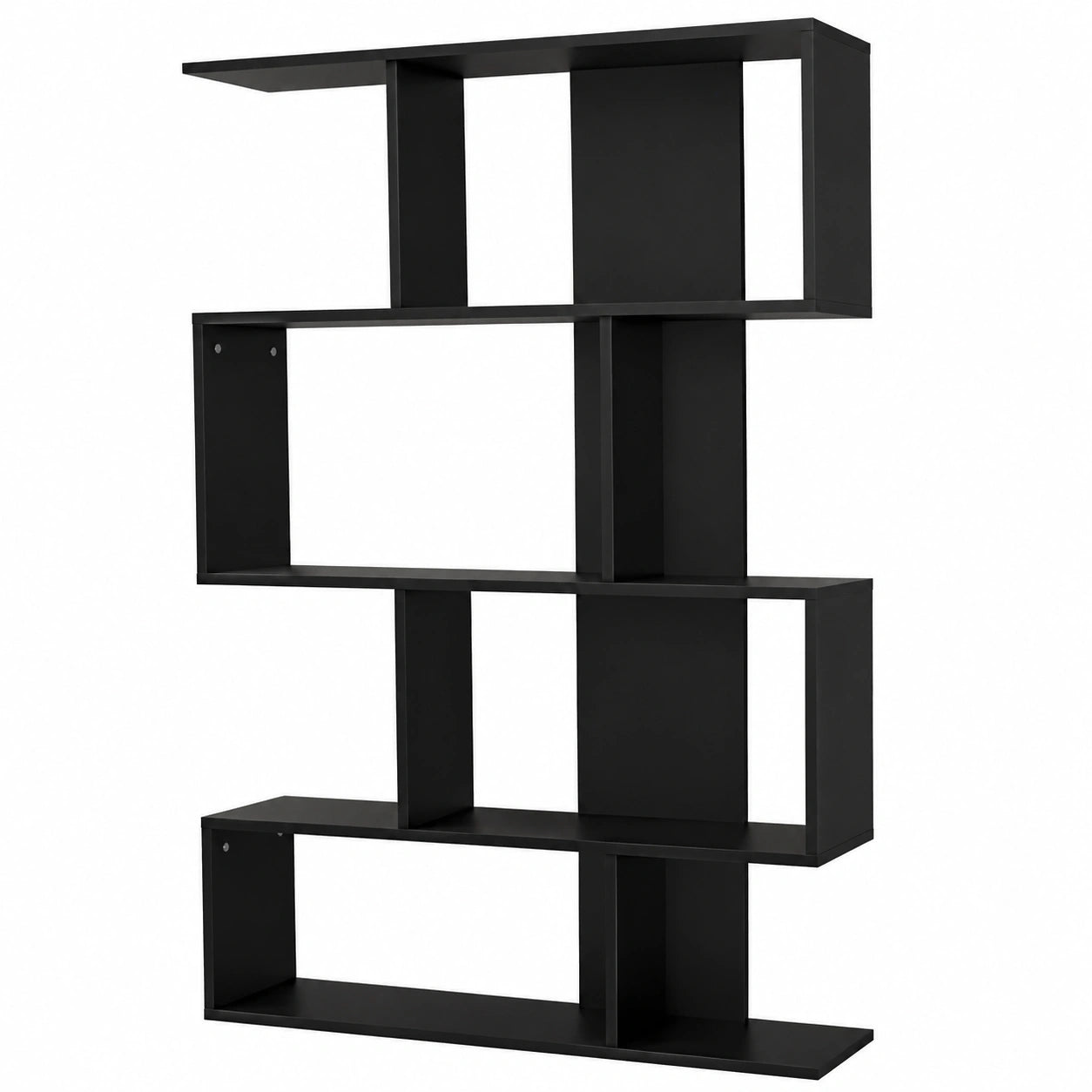 Temahome Samuel B2 TV-Schrank, Holzfurnier, Schwarz, 89x25x165 cm