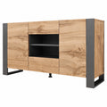 Weelo Sideboard mit Türen und Schubladen, Wotan/Anthrazit