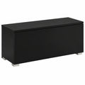 BROMARKT Elegante Wohnwand Set 2-teilig - Moderne Wohnzimmermöbel mit TV-Schrank in Hochglanz Schwarz