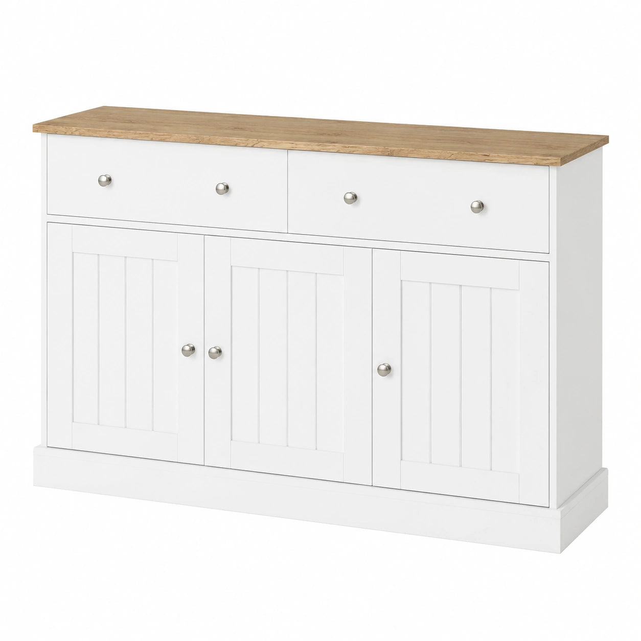KAZZIO Sideboard, Moderner Wohnzimmerschrank mit dekorativer Gravur, Großzügiger Stauraum